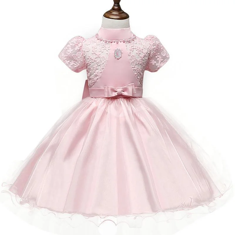 Elegant Style Girls Dresses, Vintage Lace Wedding Dress For Kids 0-8 Yrs