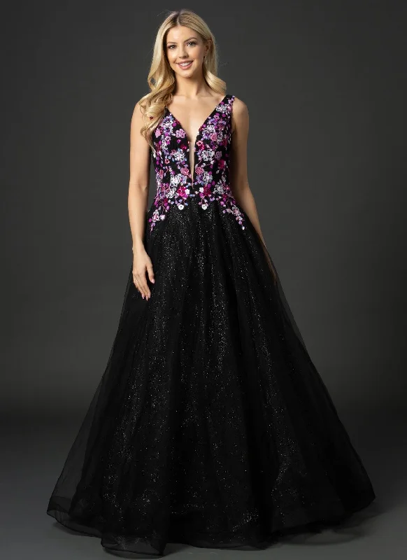 Limited Stock, Big Discounts Nina Canacci 3184 Size 6 Long Ballgown Prom Pageant Gown Floral shimmer Formal Dress