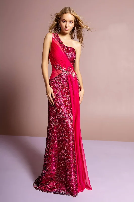 Fall Sale, Prices Drop Long Prom One Shoulder Formal Evening Gown