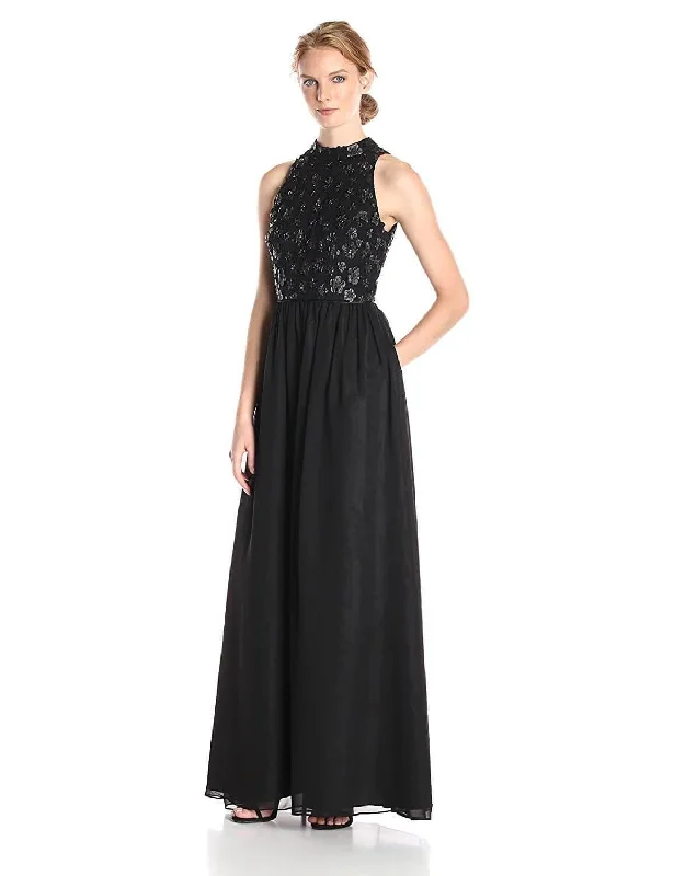 Urban Style Promotions Adrianna Papell AP1E200026 Long Formal Halter Evening Gown