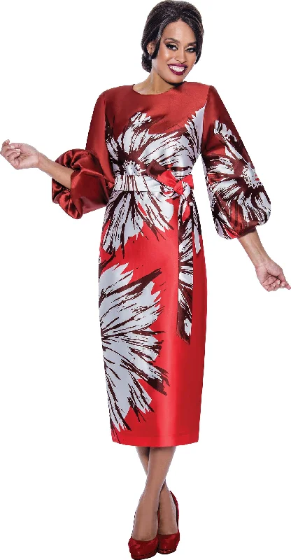 Timeless Style Promotions Divine Apparel DN12271W Plus Size Floral Printed Formal Dress