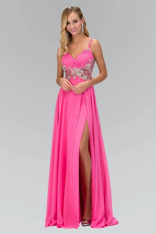 Get The Latest Trends Beaded Chiffon Long Prom Dress Formal