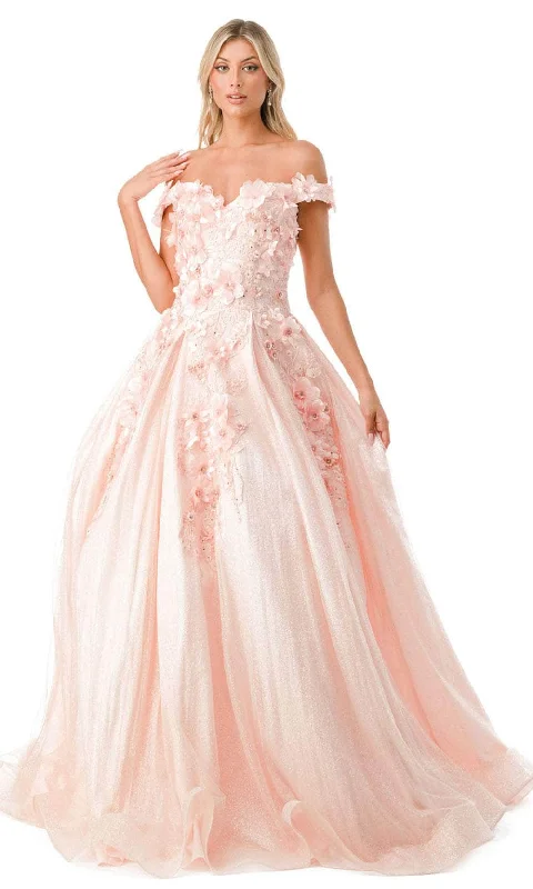 Elevated Casual Discounts Aspeed Design L2501 - Floral Off Shoulder Ballgown