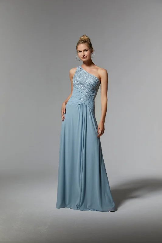 Fashion-Forward Offers MGNY Madeline Gardner New York 72910 Long Formal Beaded Floral Evening Dress