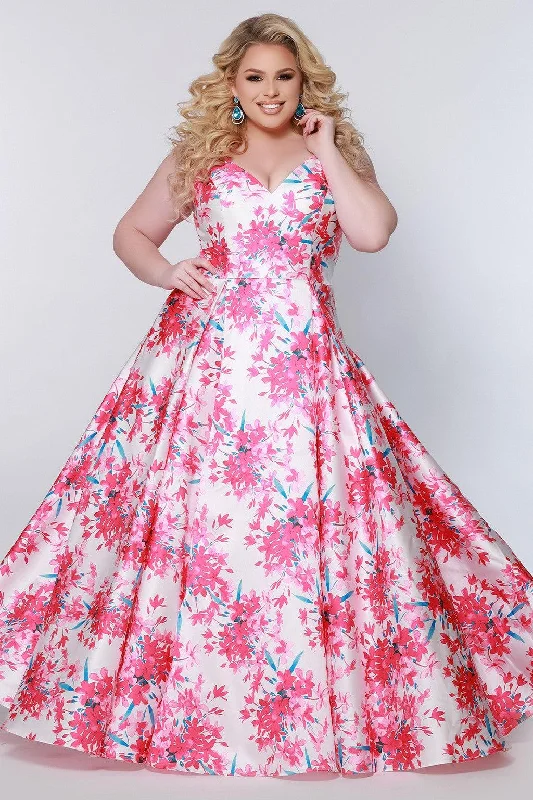 Hot Sale Sydneys Closet CE2207 Long Formal Plus Size Floral Dress