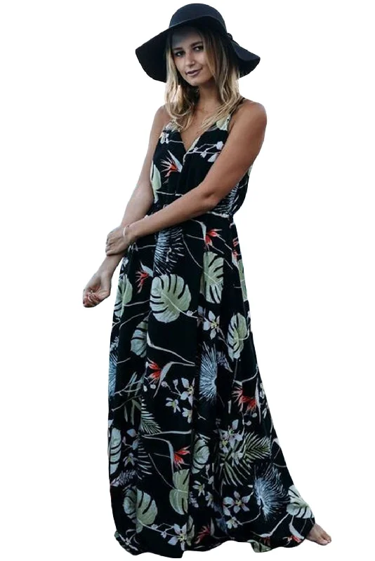 On-Trend Fashion Offers JuliaFashion-Love Me Or Not Floral Maxi Dress