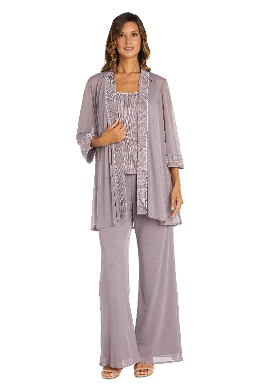 Elevated Casual Discounts R&M Richards 9084 Long Jacket Pant Suit Sale