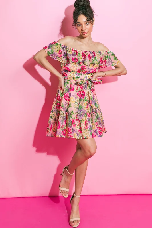 Weekend Exclusive RADIANTLY SWEET BLUSH MINI DRESS