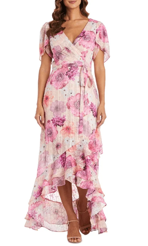 Discover Promotions Nightway 22138 - Floral Long A-line Dress