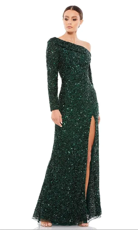 Avant-Garde Style Promotions Mac Duggal - 5449 Long Sleeve Sequined Sheath Gown