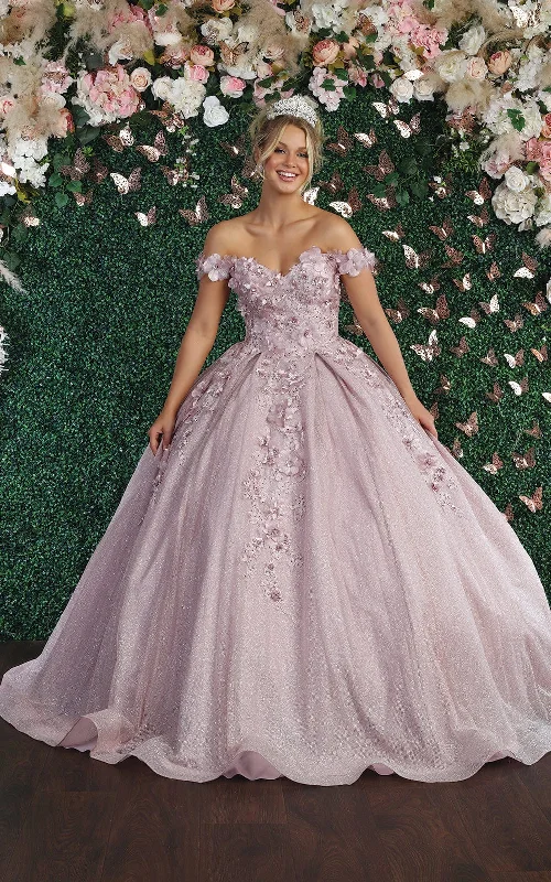 Special Offers May Queen LK154 - Floral Applique Ballgown