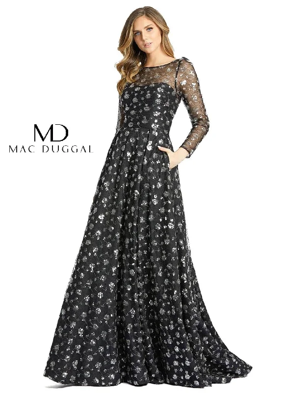 Style Redefined Mac Duggal Long Sleeve Formal Dress Sale