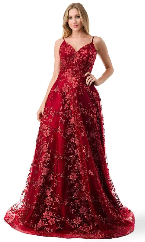 Street Style Discounts Aspeed Design L2764B - Floral Tulle Prom Dress