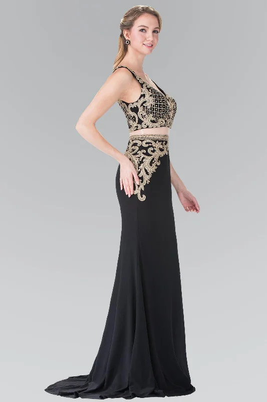 Style Redefined Long Two Piece Formal Evening Prom Dress