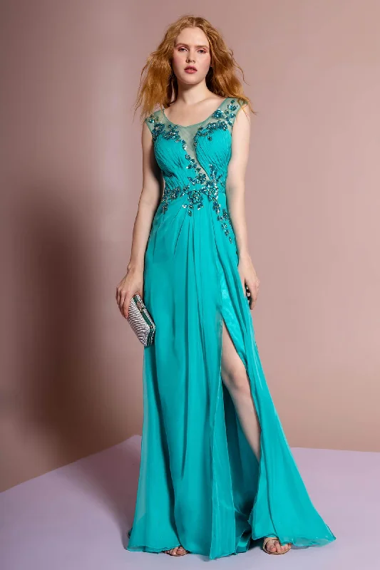 Elevated Casual Discounts Prom Formal Dress Cap Sleeve Evening Long Gown