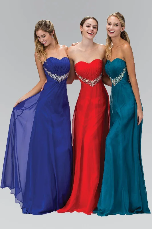 Easy Elegance Sales Strapless Long Prom Dress Formal