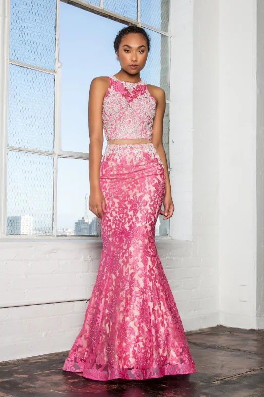 Explore What'S New Prom Long Mock Two-Piece Formal Homecoming Dress