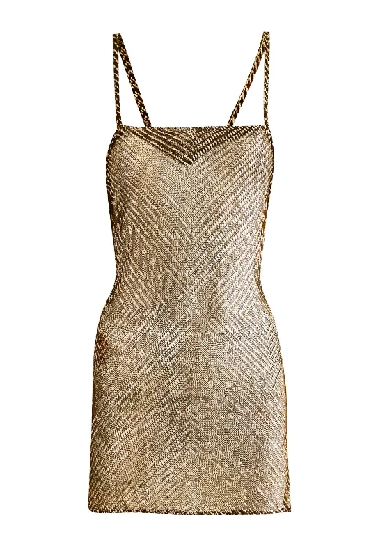 Boutique Styles 1920's Egyptian Olive Green Mini Dress