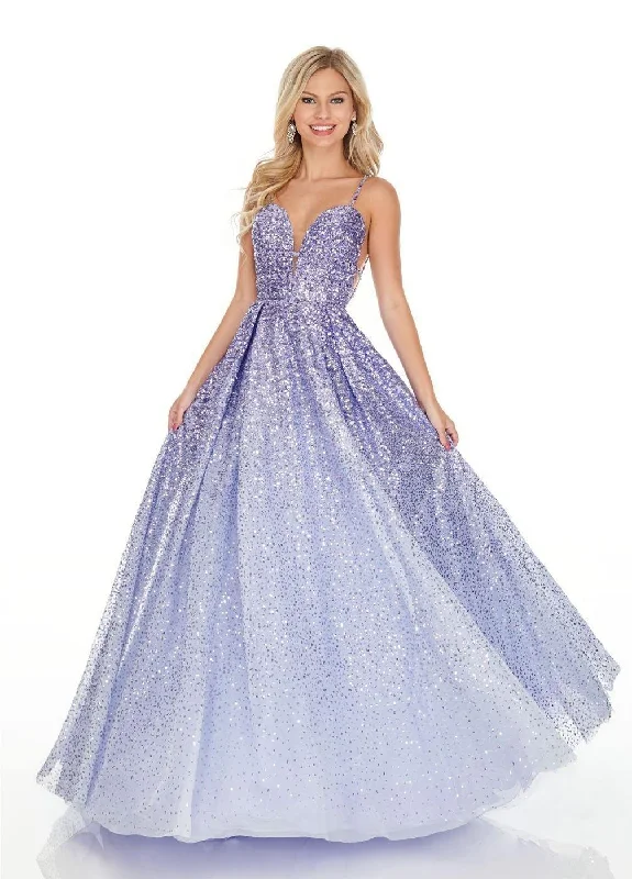 Limited Stock Rachel Allan Long Sparkling Prom Dress Ball Gown