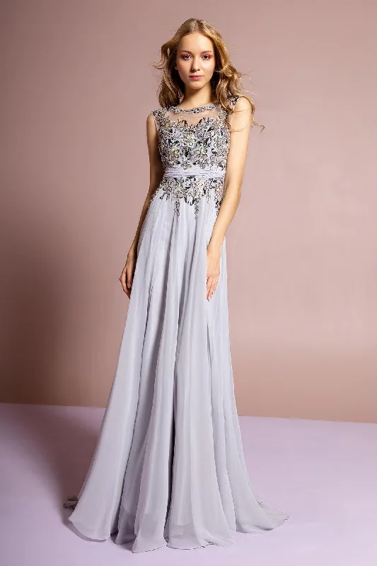 Style Upgrade Long Formal Chiffon Dress Evening Prom Gown