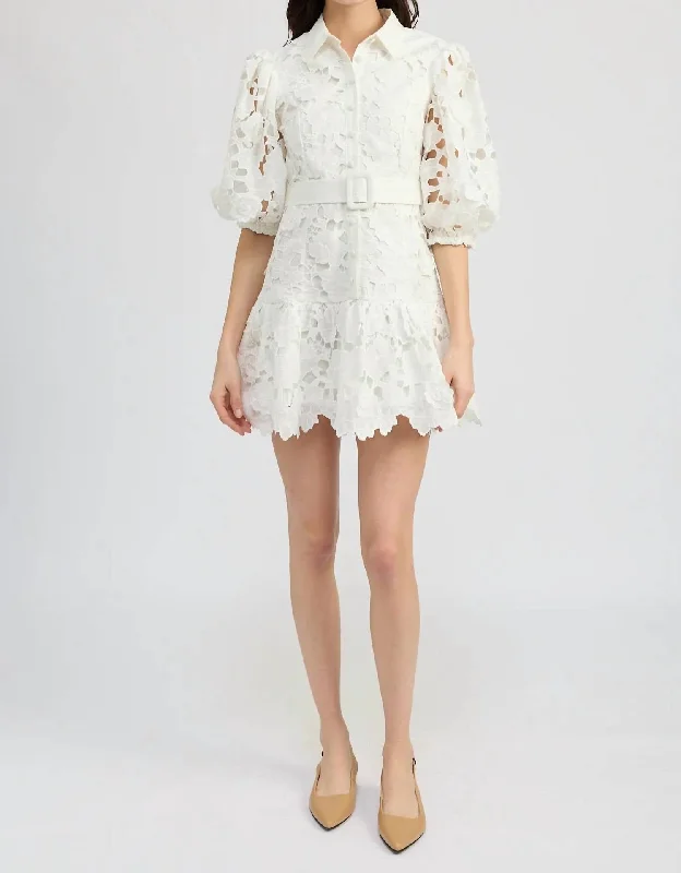 Trendy Fashion Sale Ottis Mini Dress In Ivory