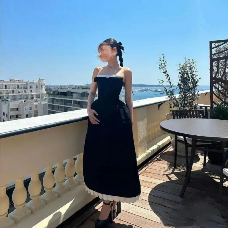 Fashionista Favorites Elegant Jennie Dress Sheath Cake Pleated Wedding Gowns Party Protagonist Banquet Small Vestido Elegante Mujer Para Fiesta