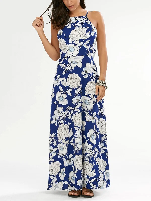 Smart Casual Deals JuliaFashion - 2024 Sway Away Floral Print Maxi Dress