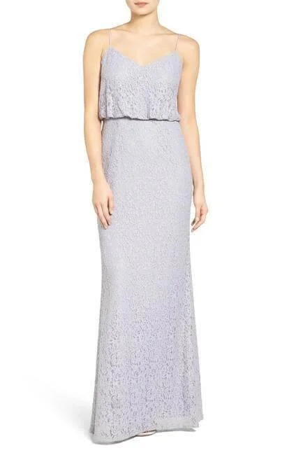 Bold Fashion Sales Adrianna Papell AP1E201290 Long Formal Spaghetti Strap Lace Dress