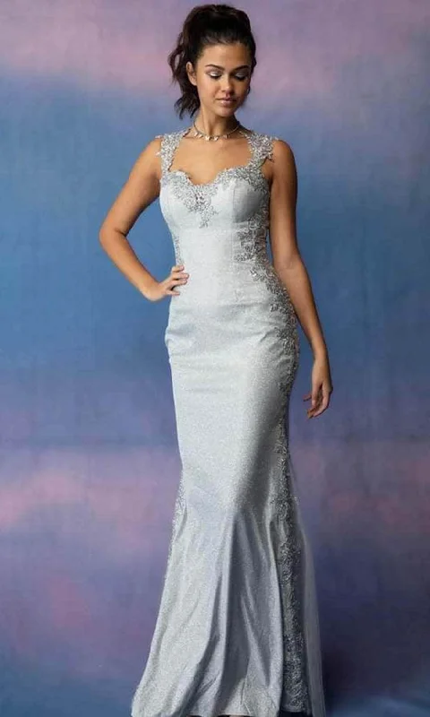 Feminine Luxe Style Sale Eureka Fashion 9006 - Cutout Back Mermaid Evening Gown