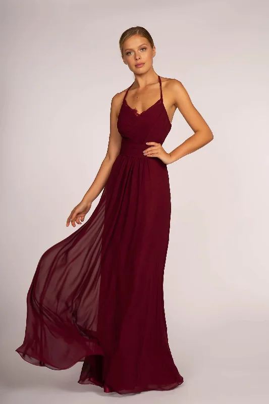 Casual Fashion Prom Bridesmaid Chiffon Long Formal Dress