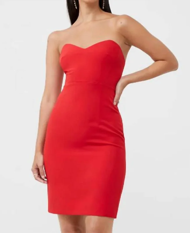 Unbeatable Deals Echo Crepe Mini Dress In Royal Scarlet