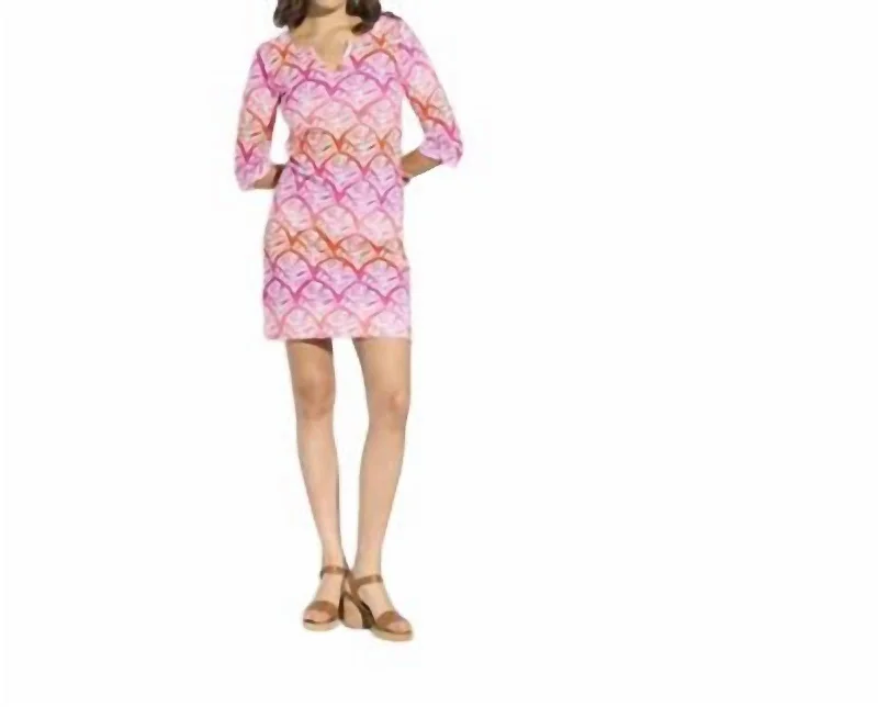 Top Brand Discounts Printed Cotton Mini Dress In Lucy Mosaic Leaves