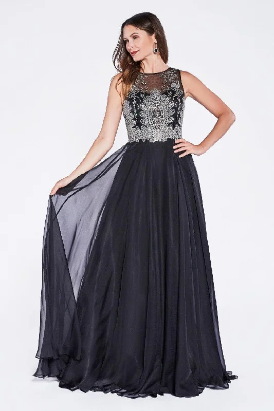 Polished Style Deals Cinderella Divine CD56 Long Prom Dress Sleeveless Evening Gown