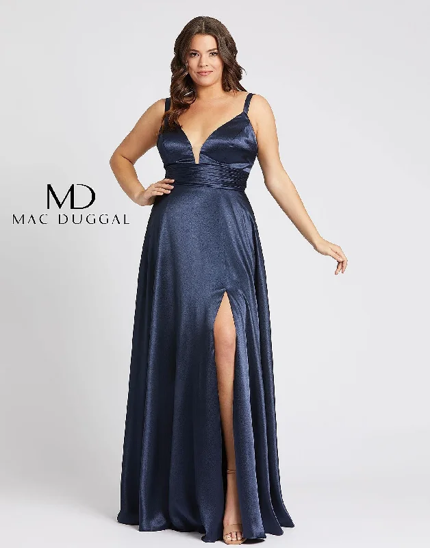 Shop The Hottest Deals Mac Duggal 49044 Fabulouss Prom Plus Size Slit Dress