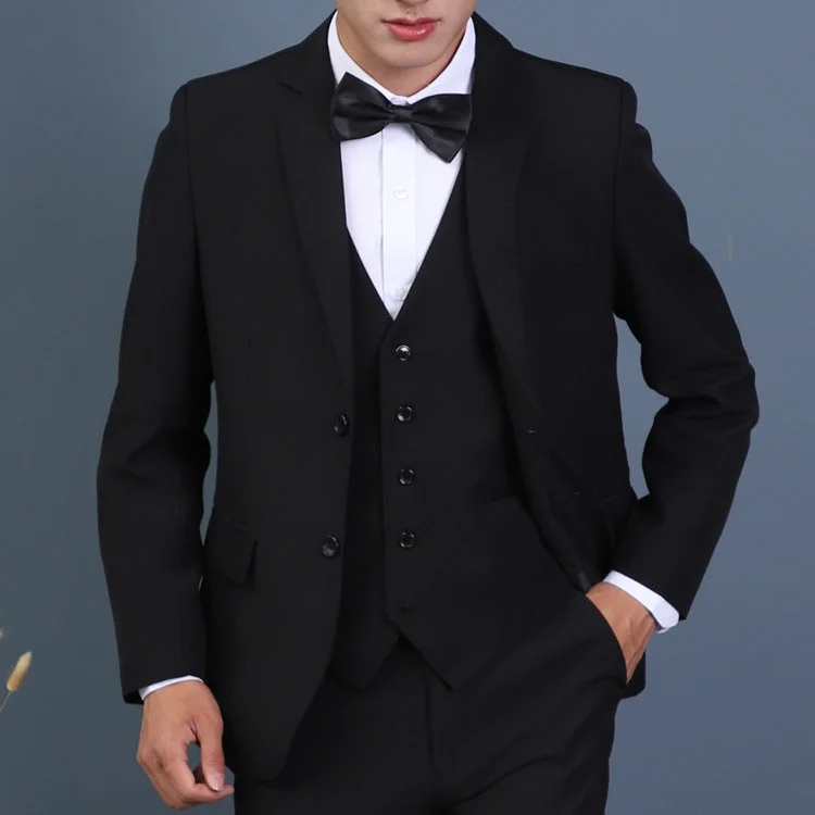 Hot Items IKEARLAX  Suit Suit Men's Suit Men's Three-Piece Suit Suit Work Clothes Business Wear Jacket Wedding, Marriage Formal Dress Groomsman Suit