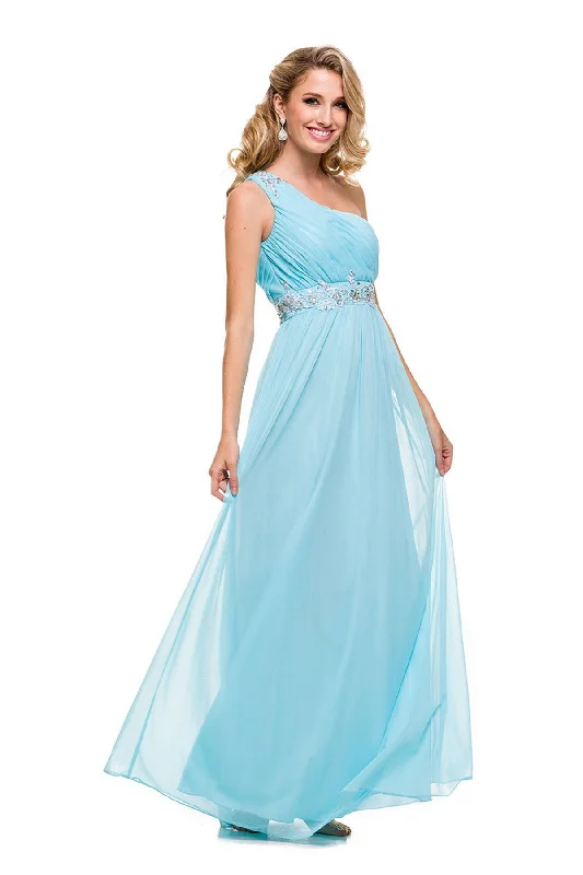 Urban Fashion Nox Anabel 2688 Long One Shoulder Formal Dress