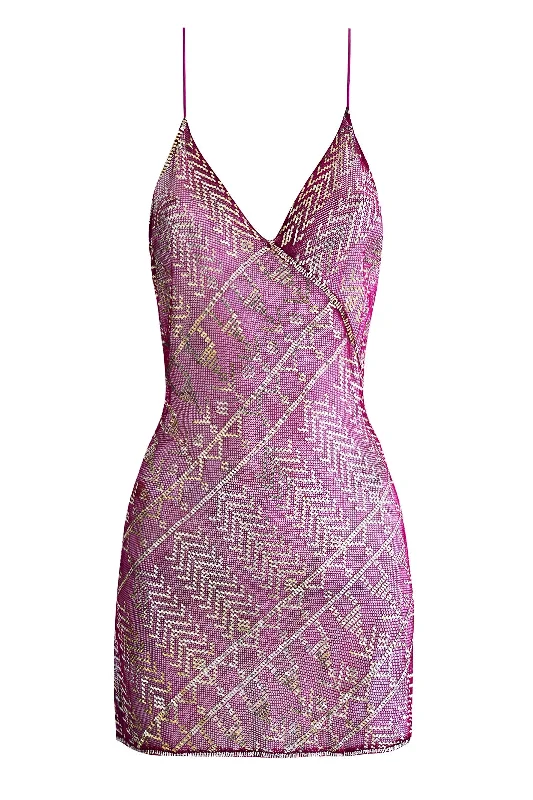 Hot Trends 1920's Egyptian Purple Mini Dress