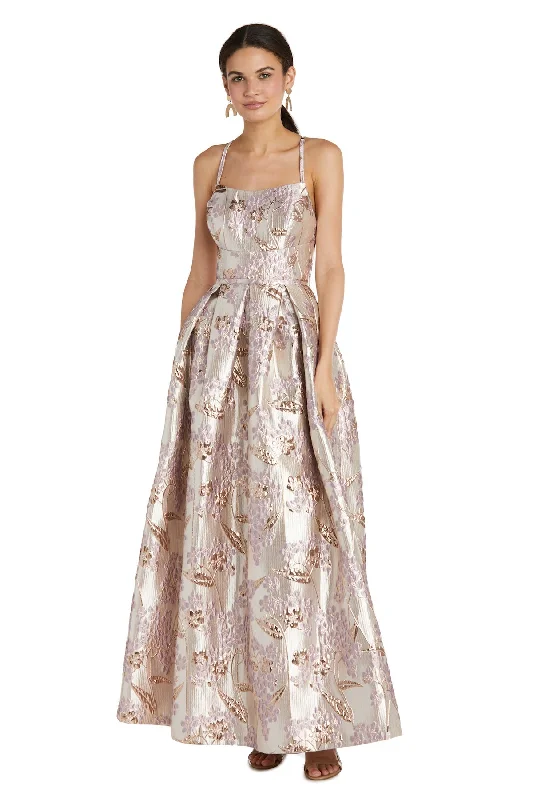 Glamorous Fashion Offers Morgan & Co 12788 Long Floral Formal Prom Dress