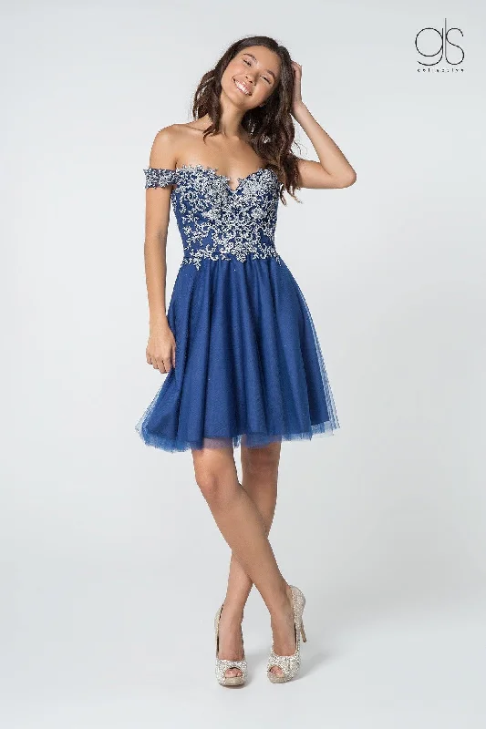 Sophisticated Style Offers Homecoming Off Shoulder Prom Short Cocktail Dress