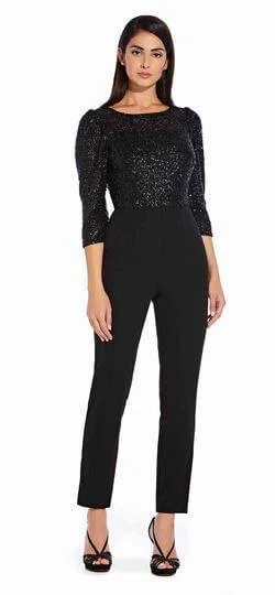 Glamorous Fashion Offers Adrianna Papell AP1E206237 Long Formal Long Sleeve Pant Suit