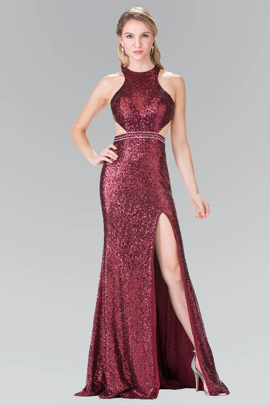 Unleash Your Fashion Prom Formal Sequins Long Dress with Side Slit