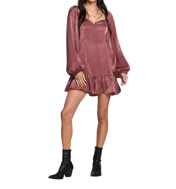 Exclusive Discounts Madox Mini Dress In Sangria