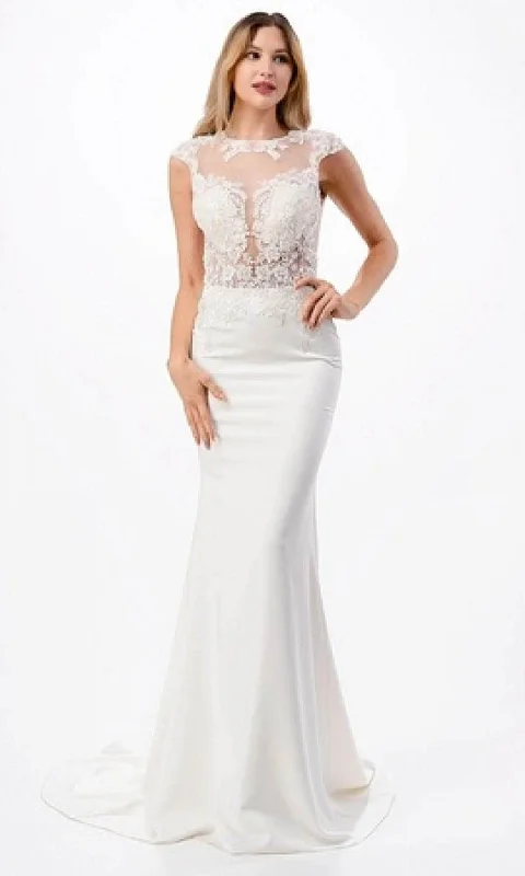 Don't Miss Out Aspeed Design MS0015 - Sheer Embroidered Mermaid Prom Gown