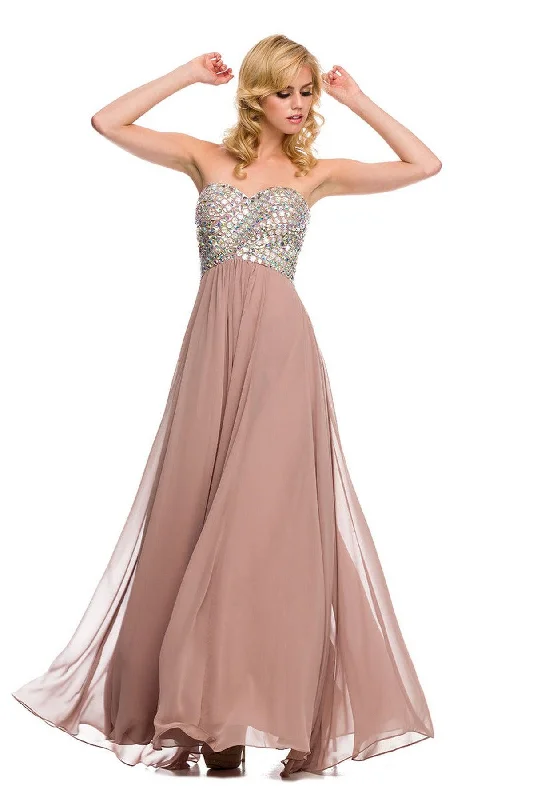 Luxury Fashion Discounts Nox Anabel 8121 Strapless Long Evening Gown