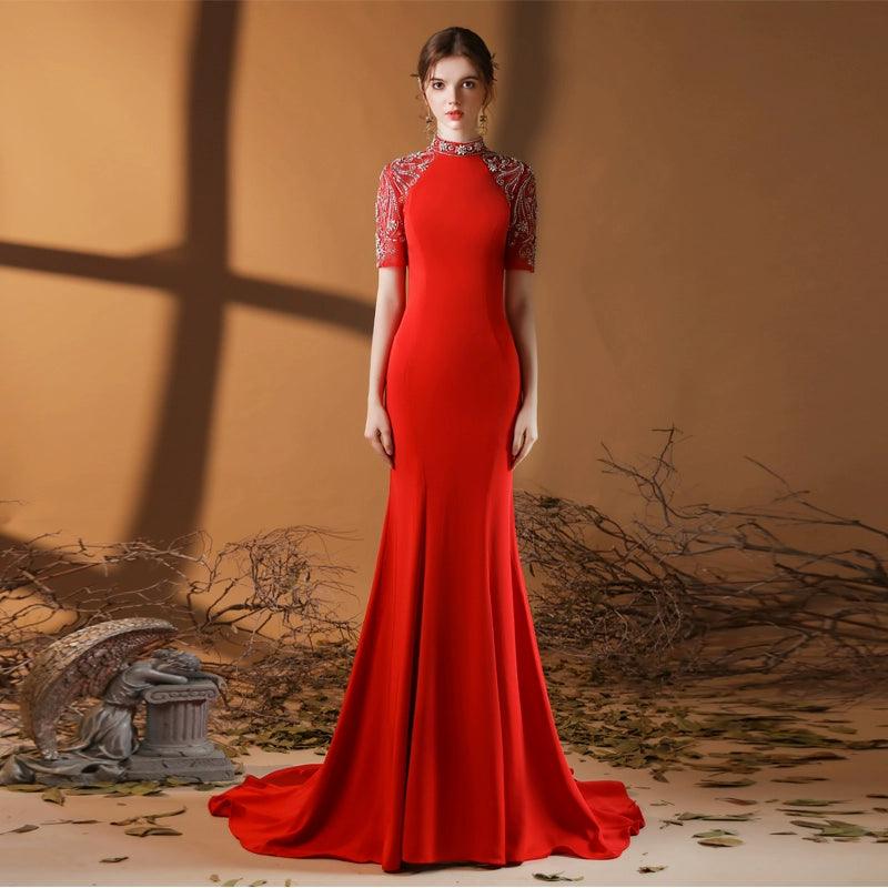 Clearance Sale, All Cheap Women's Mermaid Evening Dress New Wedding Dresses for Wedding Party Long Formal Dresses