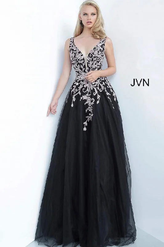 Massive Savings Jovani 2302 Long Sleeveless Prom Ball Gown