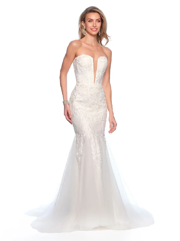 Bold Style Discounts Wedding Dress by Dave and Johnny 11699