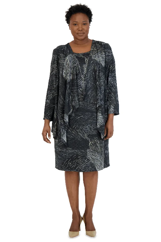 Durable Fashion Picks R&M Richards 9156W Plus Size Short Jacket Dress Sale