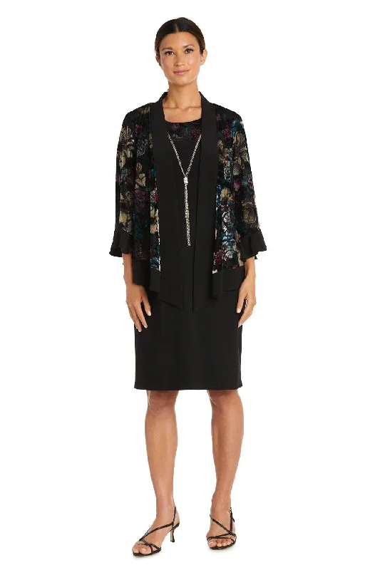 Modern Fashion Sale R&M Richards 7584P Short Floral Petite Jacket Dress