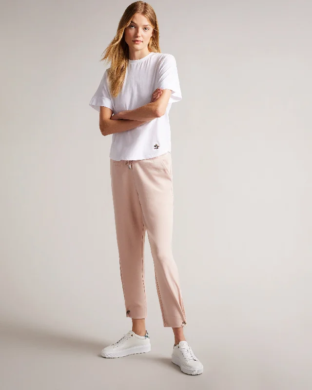 Sophisticated Style Offers Orthon Joggers With Pleated Cuff Dusky-Pink